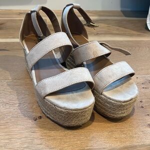Qupid Wedge Sandals